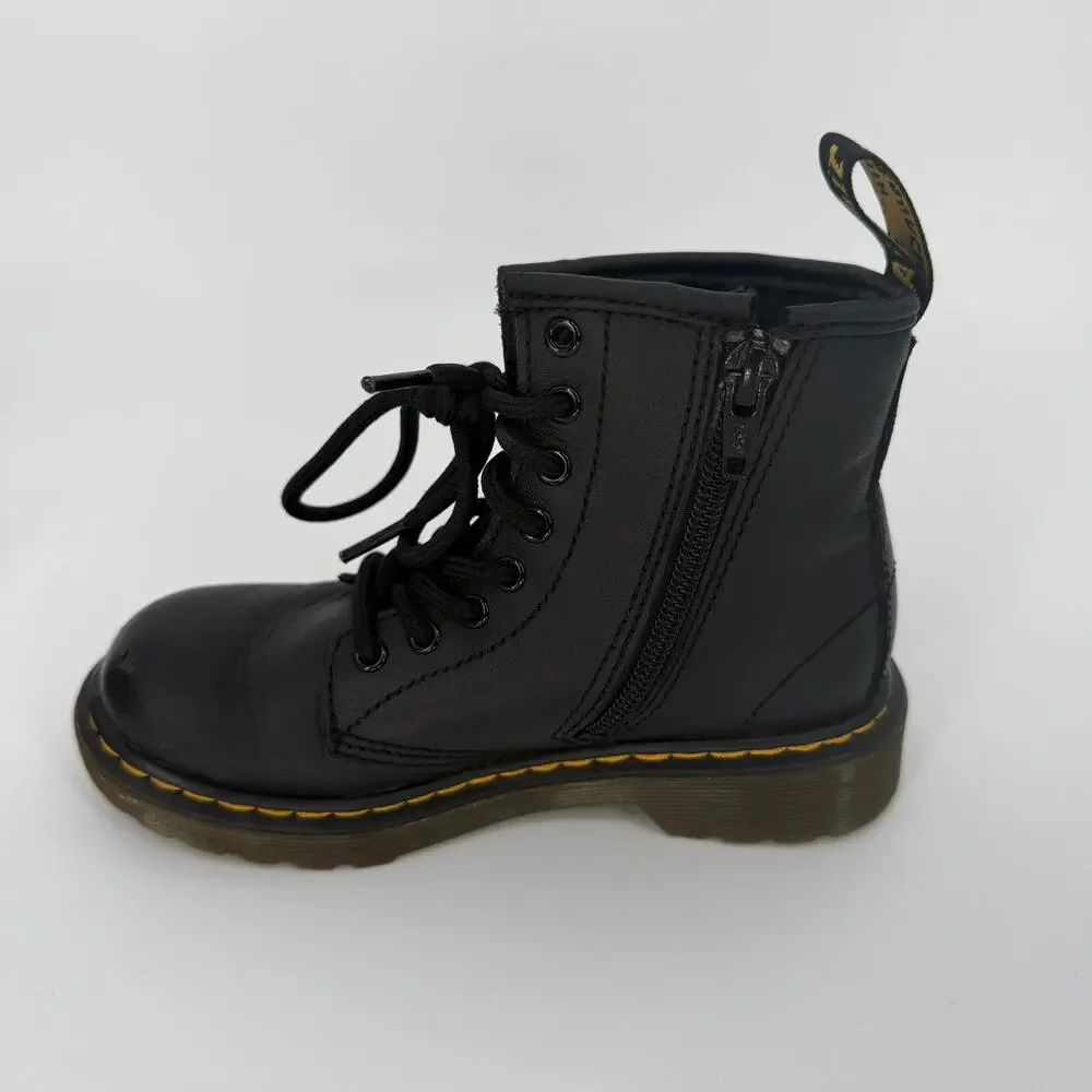 Dr. Martens AirWair Shoes‎ With Bouncing Soles Zipper Black Kids Size 12